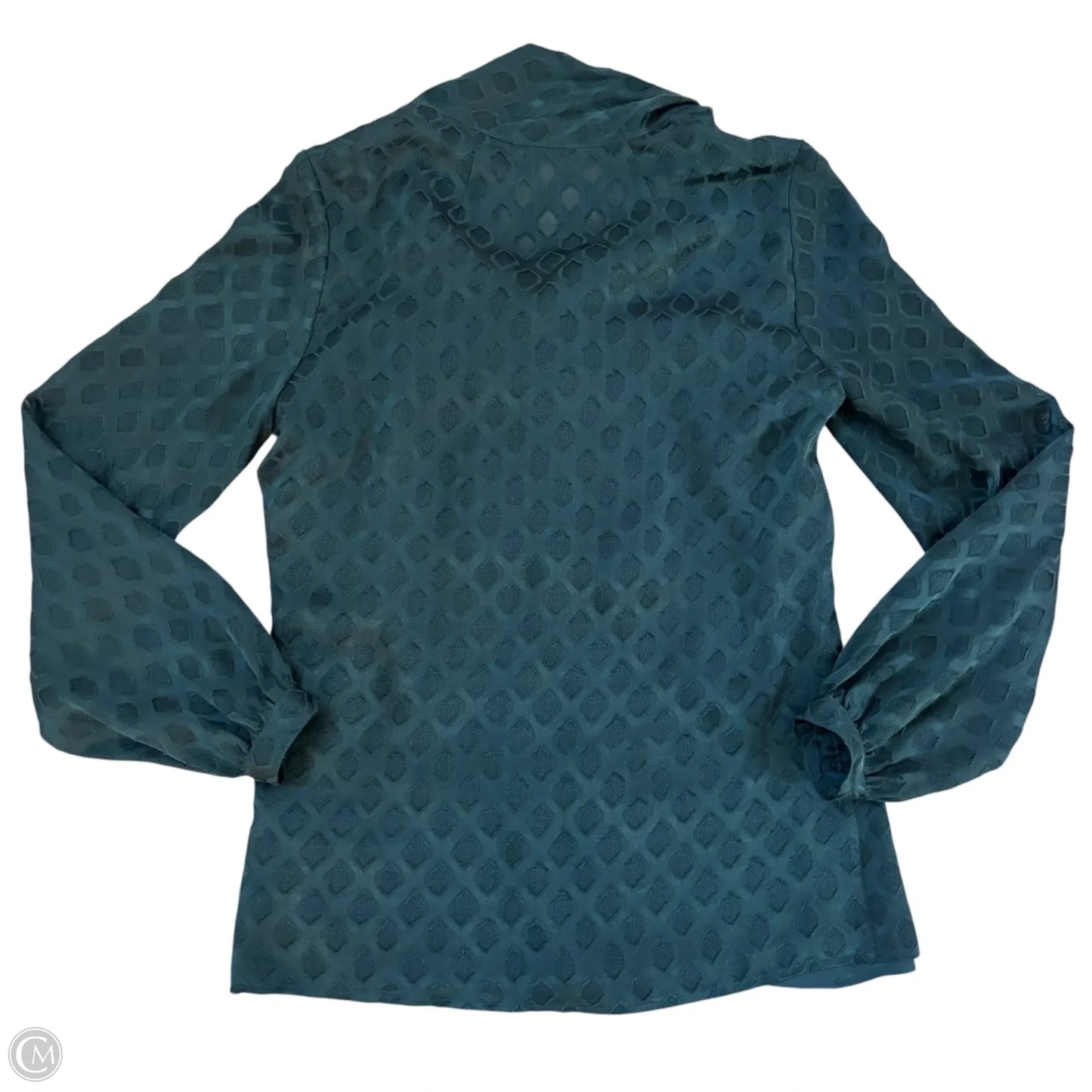 Blouse Designer By Tory Burch In Teal, Size: Xs
