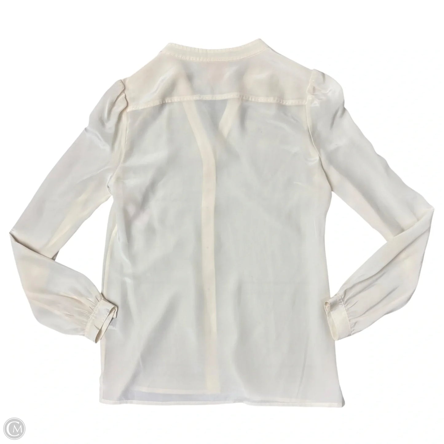 Blouse Designer By Tory Burch In Cream, Size: Xs