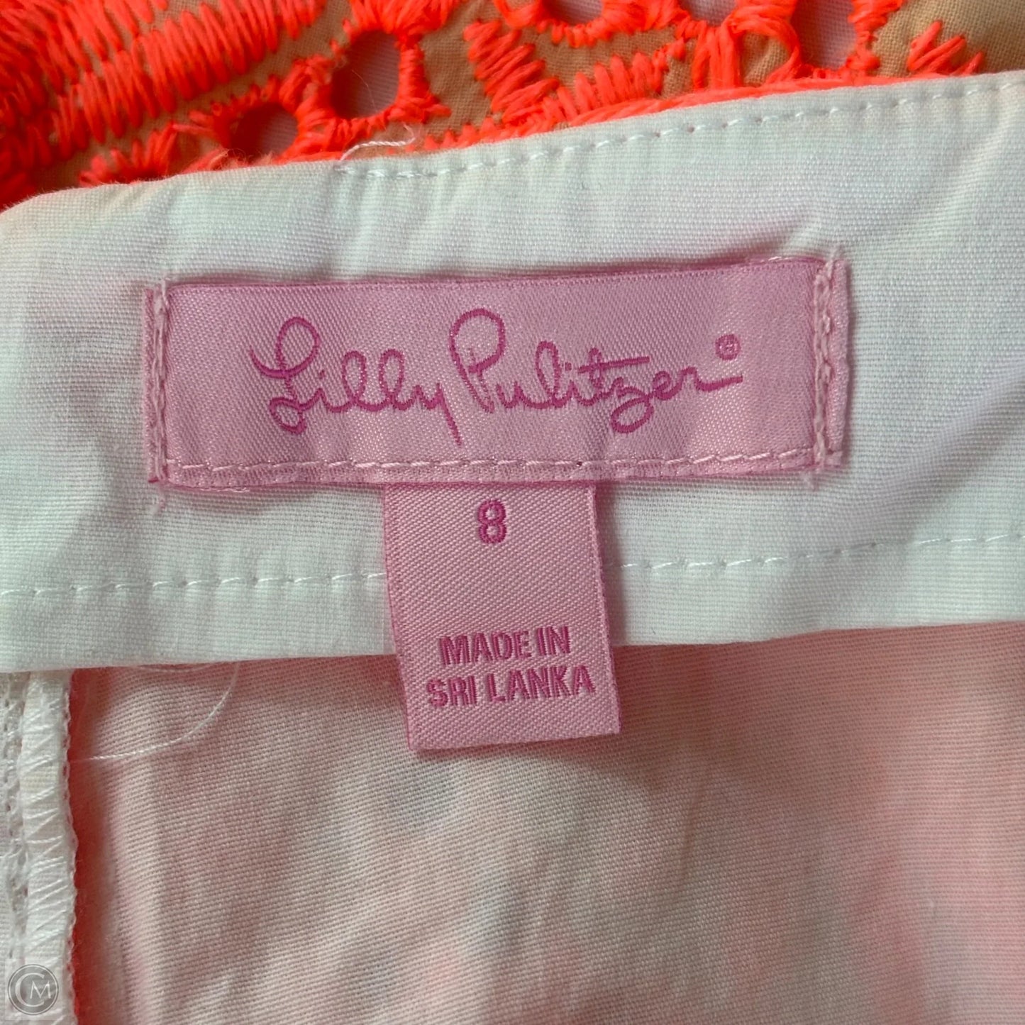 Skort Designer By Lilly Pulitzer In Pink, Size: 8