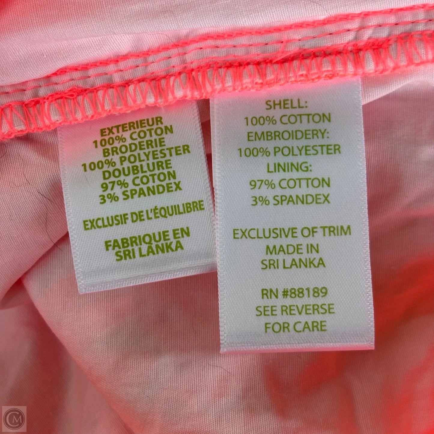 Skort Designer By Lilly Pulitzer In Pink, Size: 8