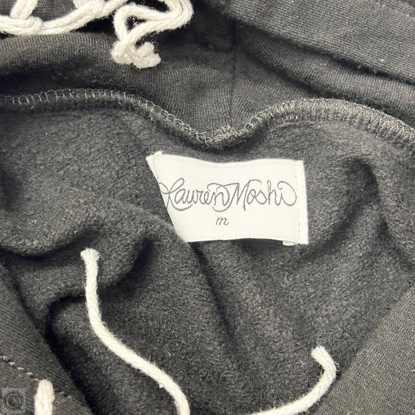 Sweatshirt Hoodie By Lauren Moshi In Black, Size: M