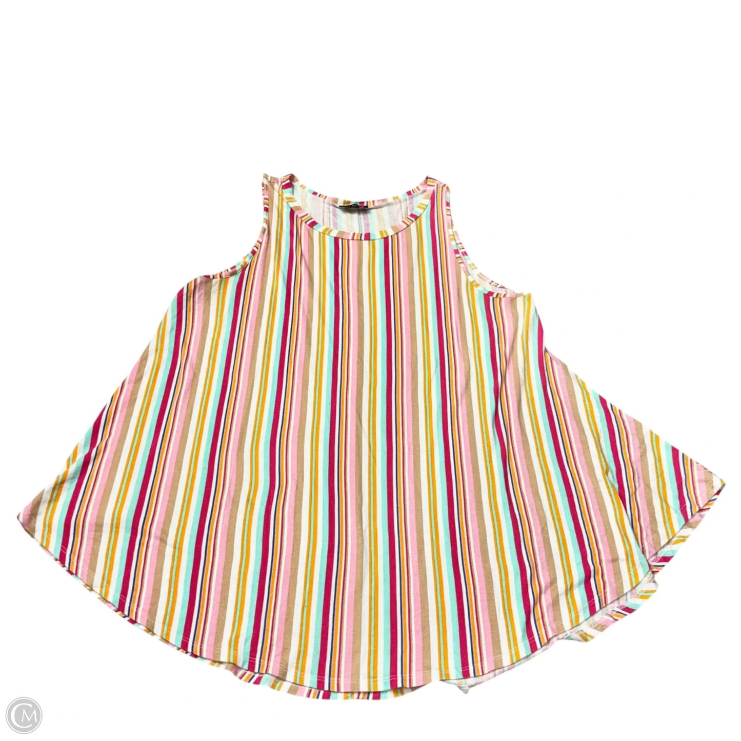 Top Sleeveless By Lane Bryant In Striped Pattern, Size: 2x