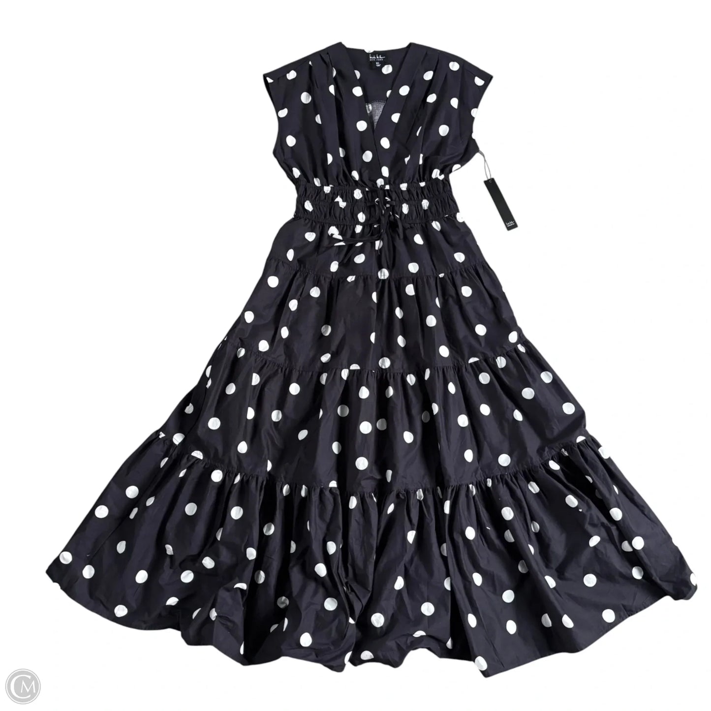 Dress Casual Maxi By Nicole Miller In Polkadot Pattern, Size: S