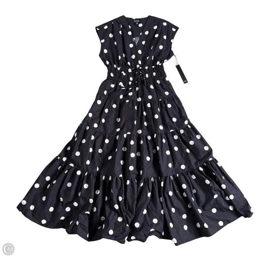 Dress Casual Maxi By Nicole Miller In Polkadot Pattern, Size: S