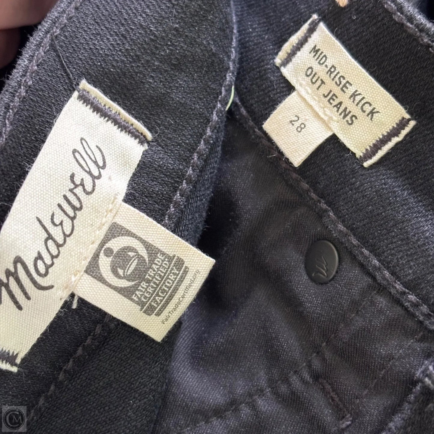 Jeans Boot Cut By Madewell In Black Denim, Size: 6