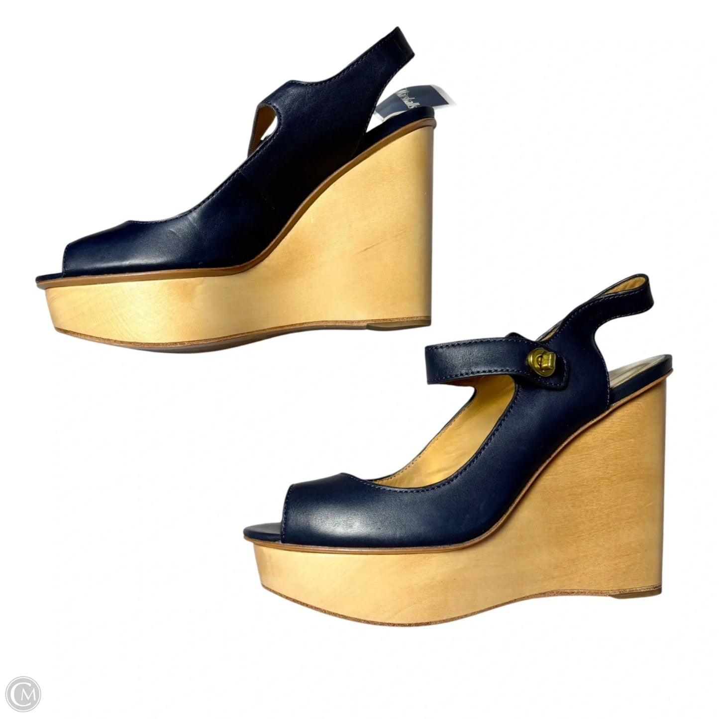 Sandals Designer By Coach In Navy, Size: 7.5