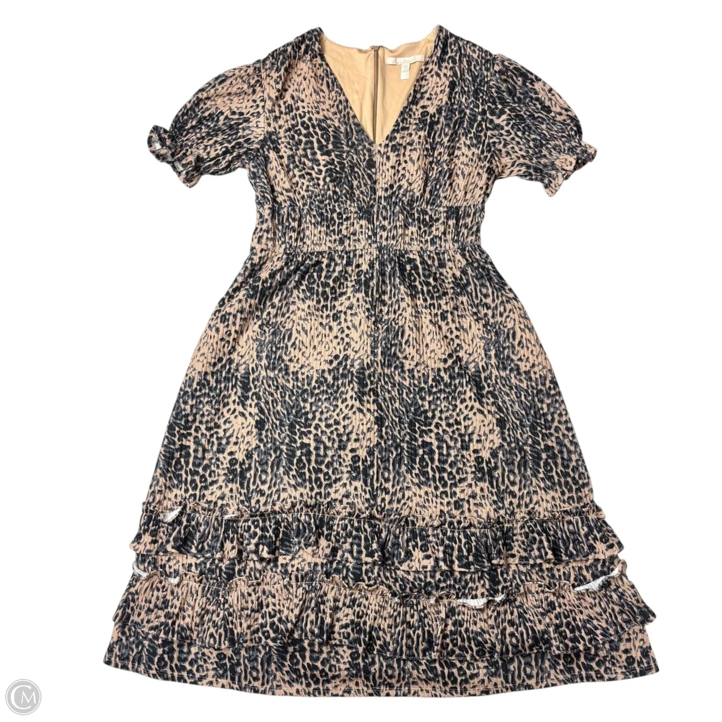 Dress Casual Midi By Hutch In Blue & Brown, Size: Xl