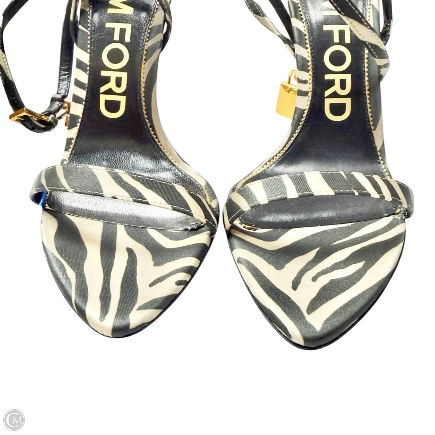 Sandals Luxury Designer By Tom Ford In Zebra Print, Size: 7