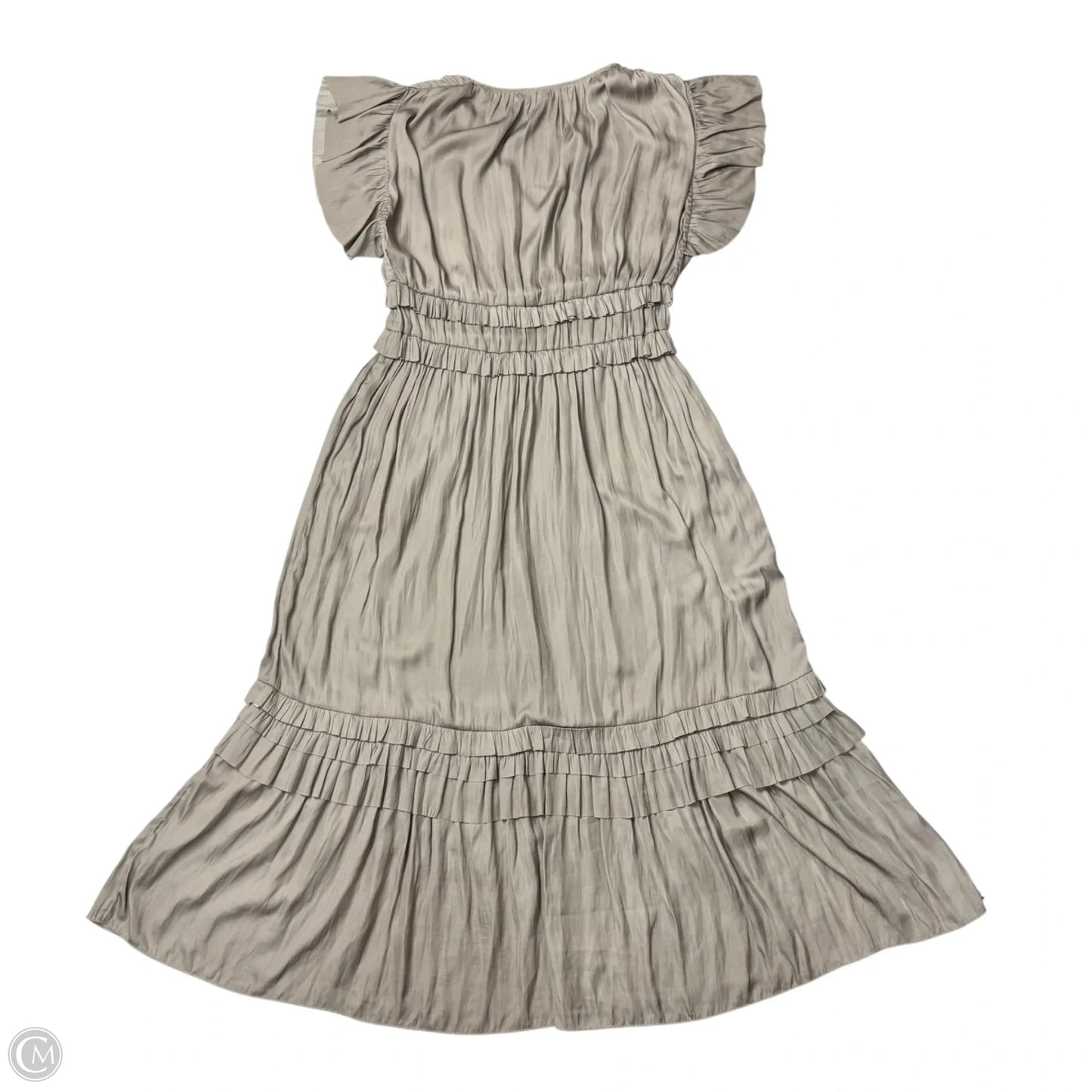 Dress Casual Maxi By Grade & Gather In Grey, Size: M
