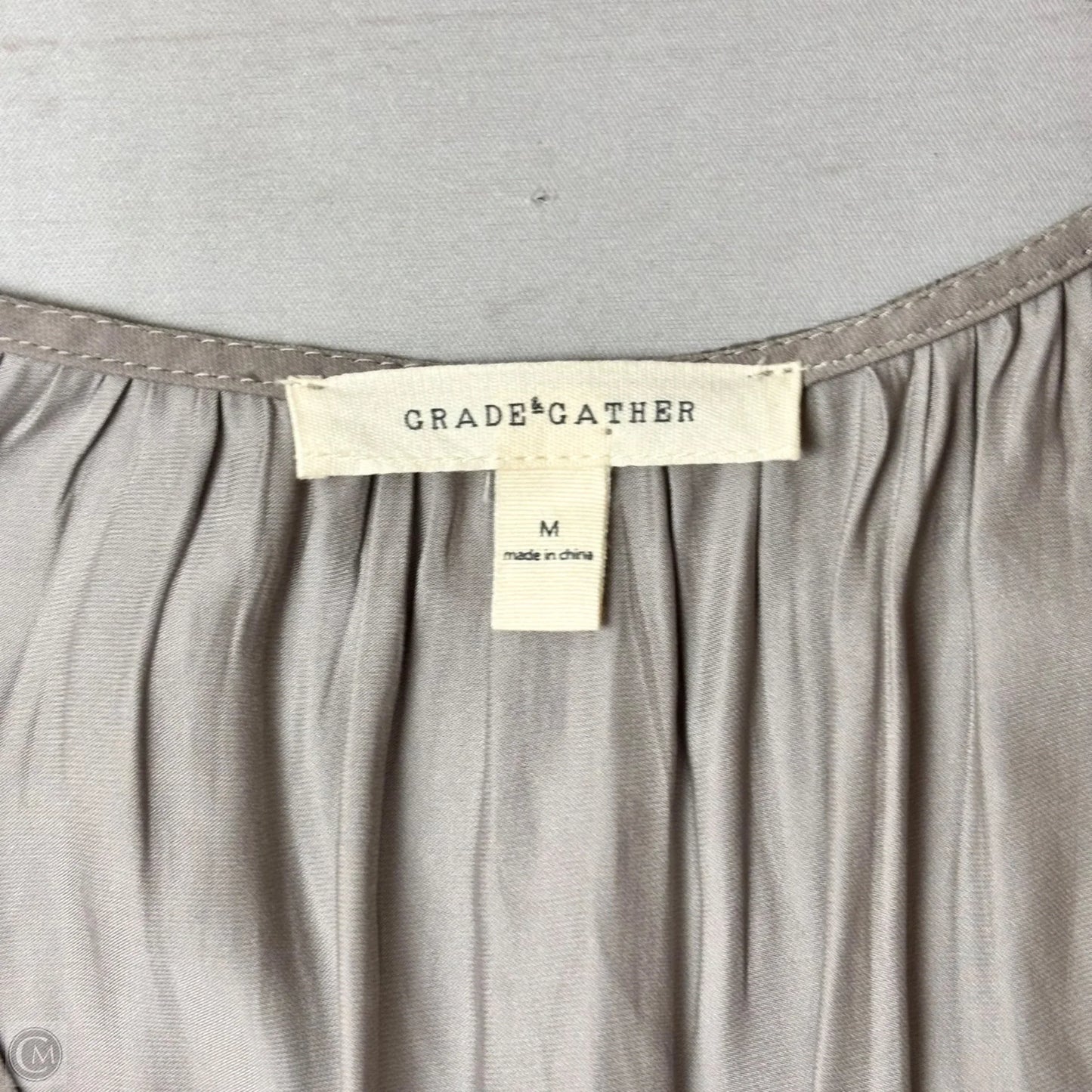 Dress Casual Maxi By Grade & Gather In Grey, Size: M
