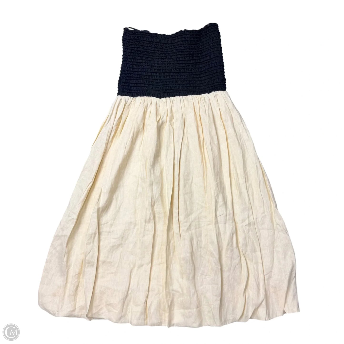 Dress Casual Midi By Dissh In Black & Yellow, Size: M