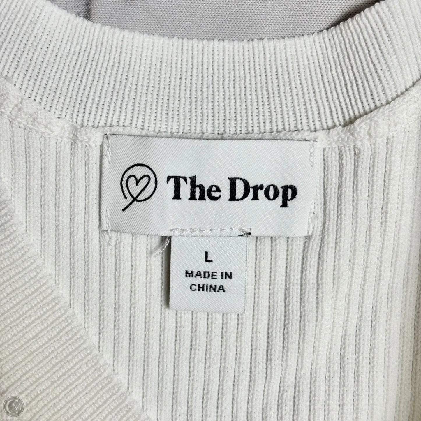 Dress Casual Midi By The Drop In White, Size: L