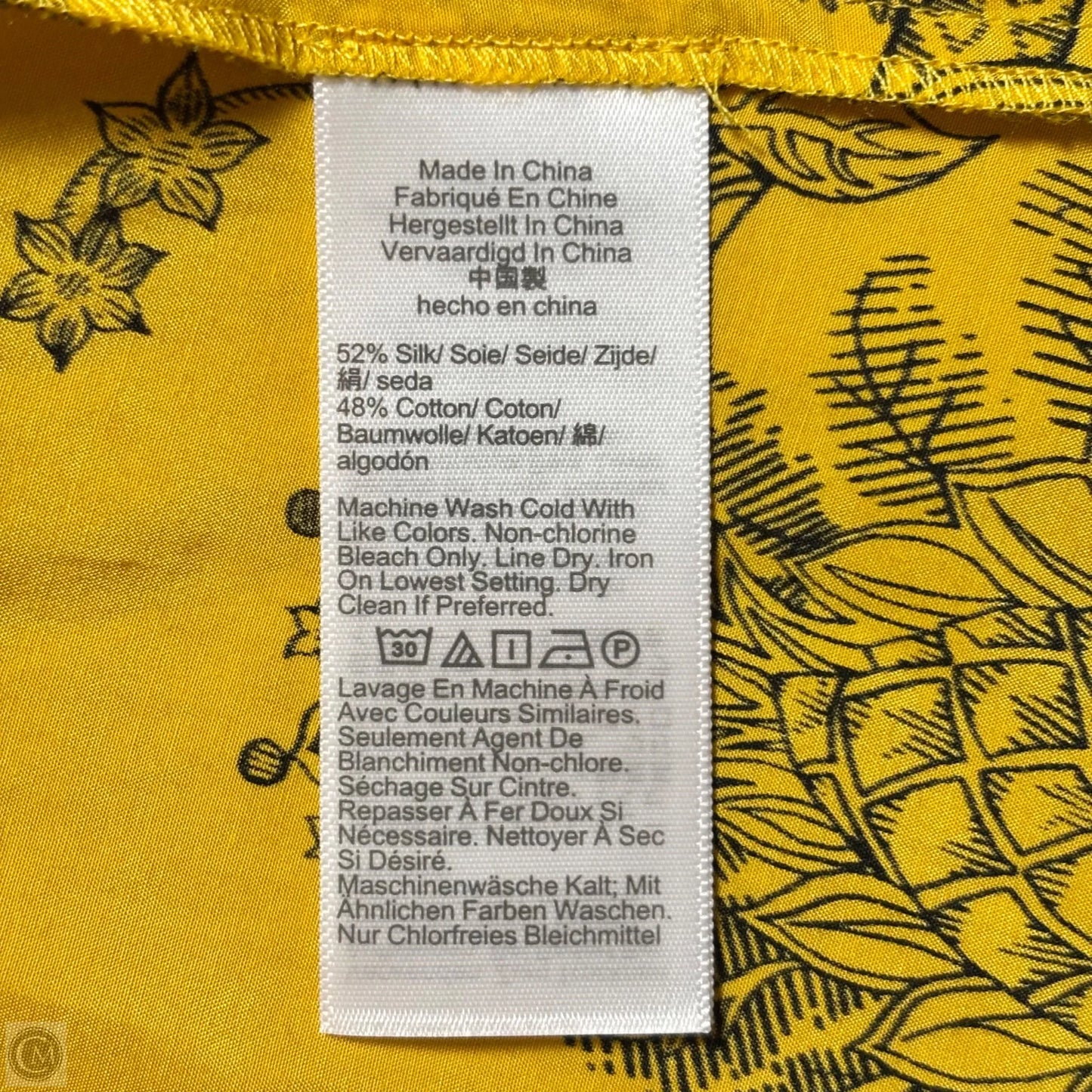 Dress Casual Maxi By Madewell In Black & Yellow, Size: M