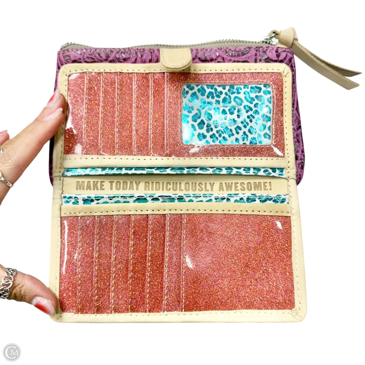 Wallet Leather By Consuela, Size: Medium