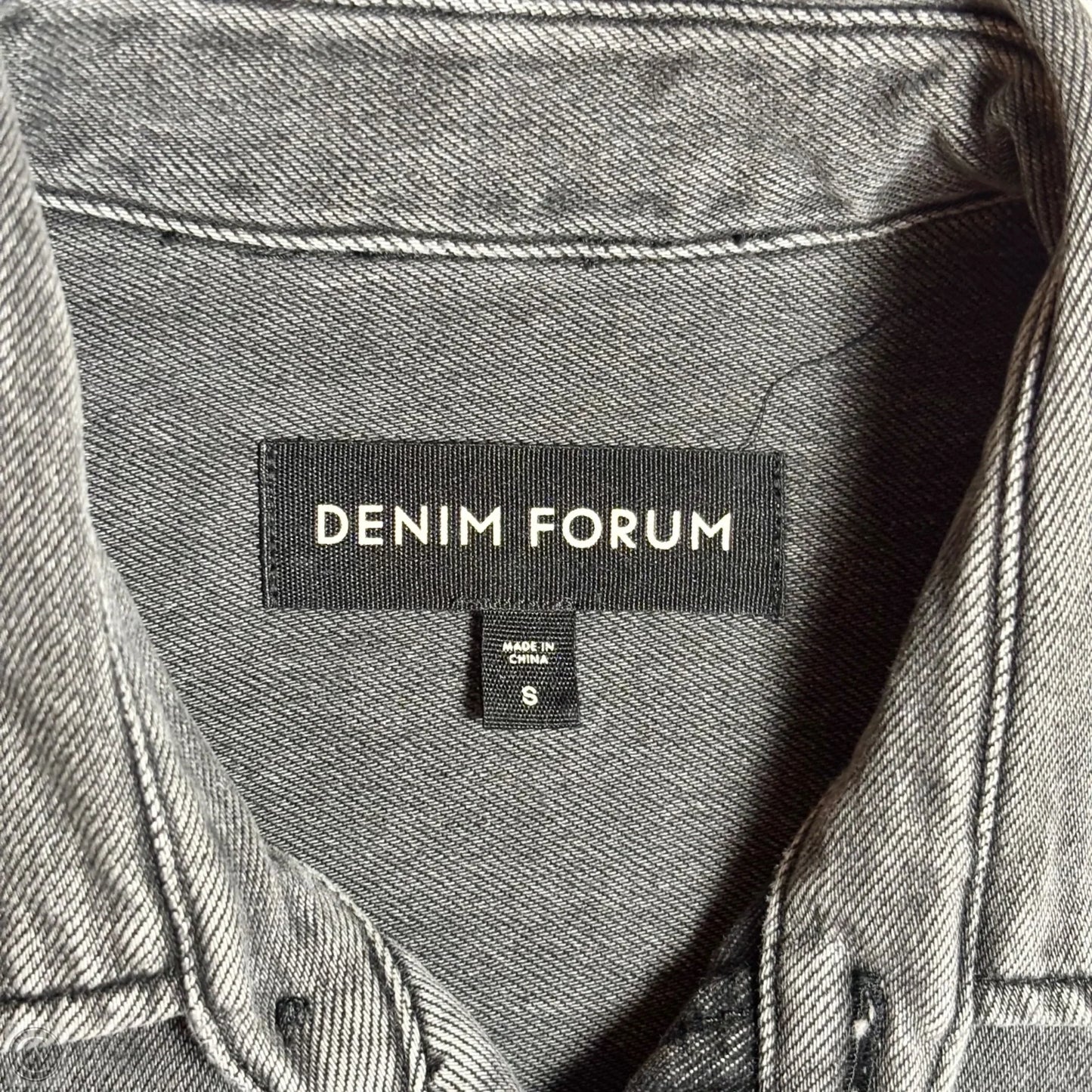 Jacket Denim By Aritzia In Grey Denim, Size: S