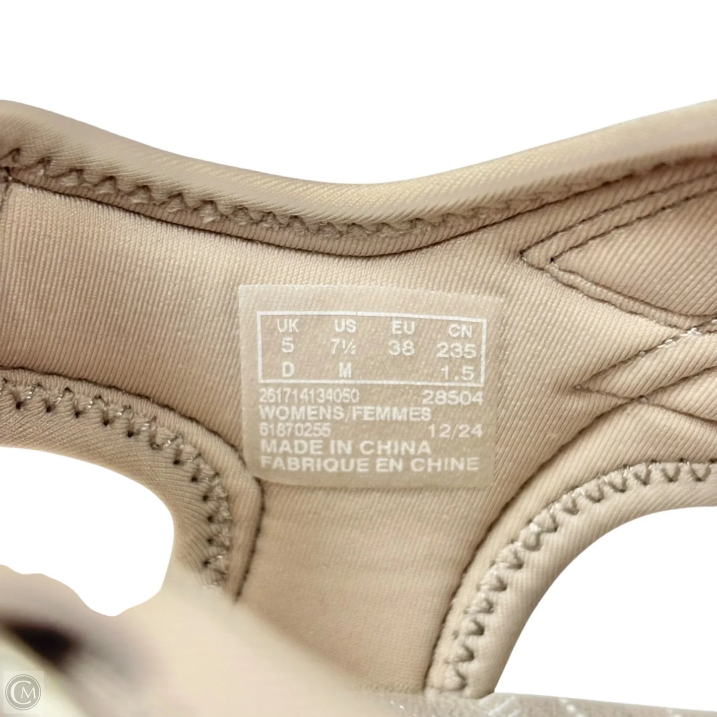 Sandals Flats By Clarks In Taupe, Size: 7.5