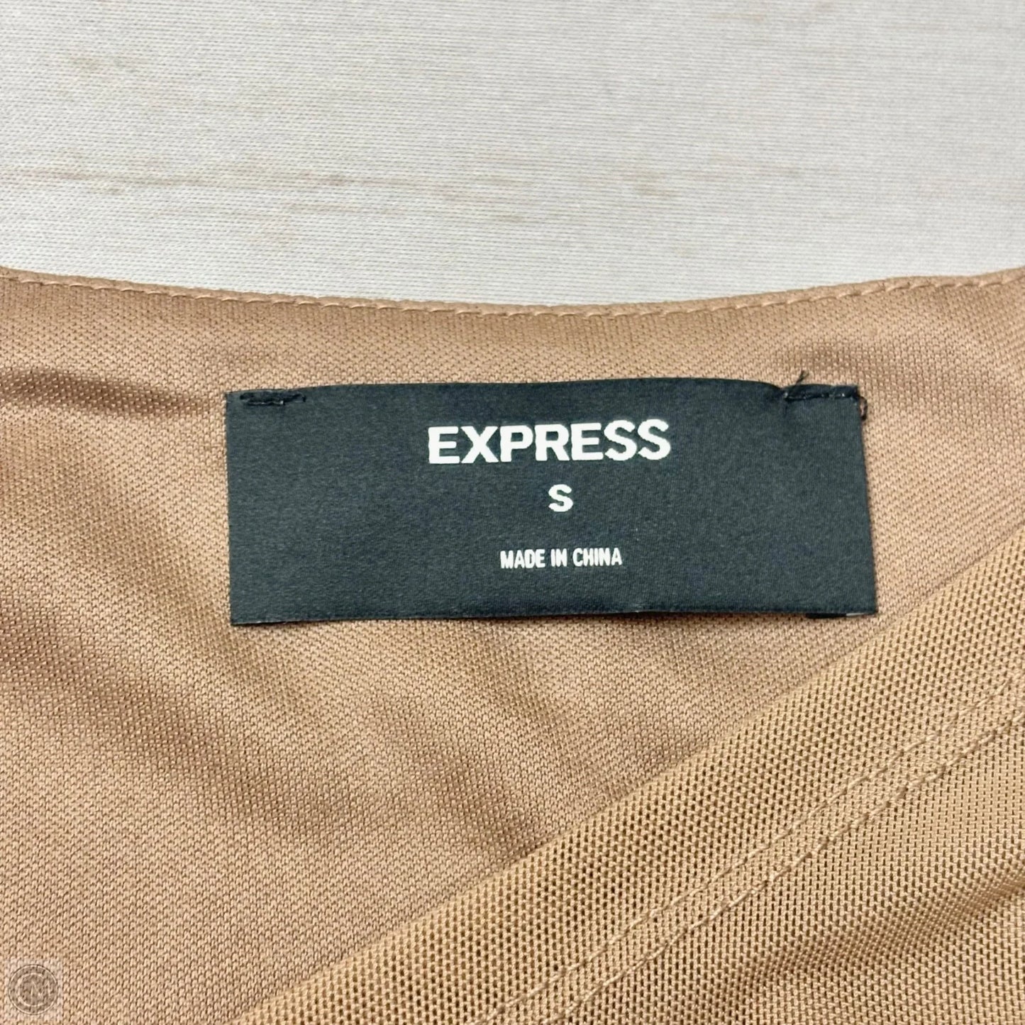 Top Short Sleeve By Express In Brown, Size: S
