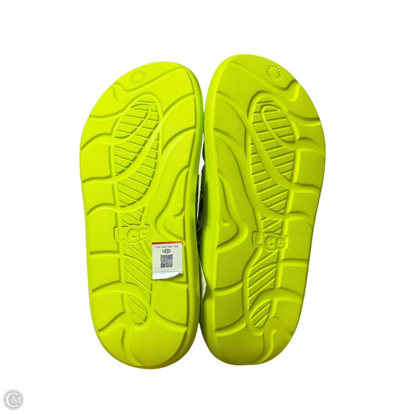 Sandals Designer By Ugg In Green, Size: 8