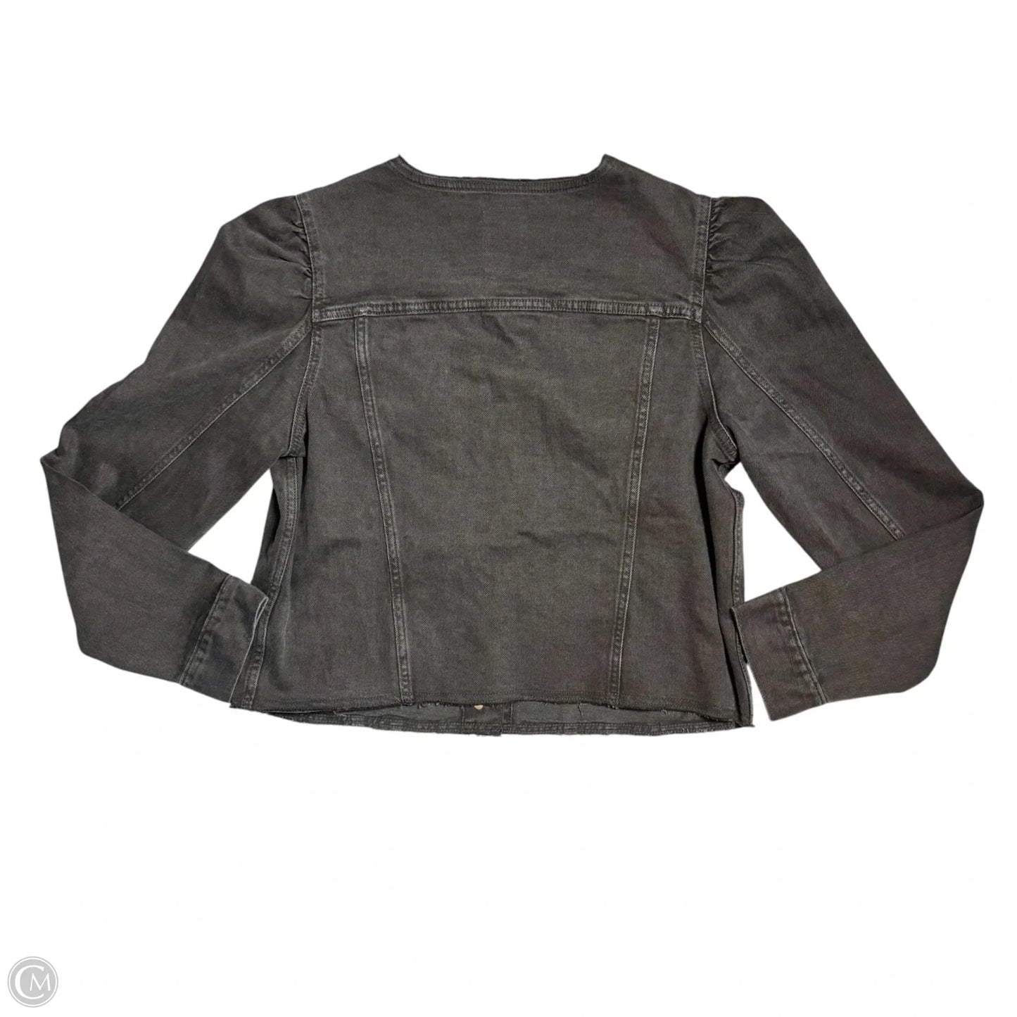 Jacket Denim By Gap In Black Denim, Size: L