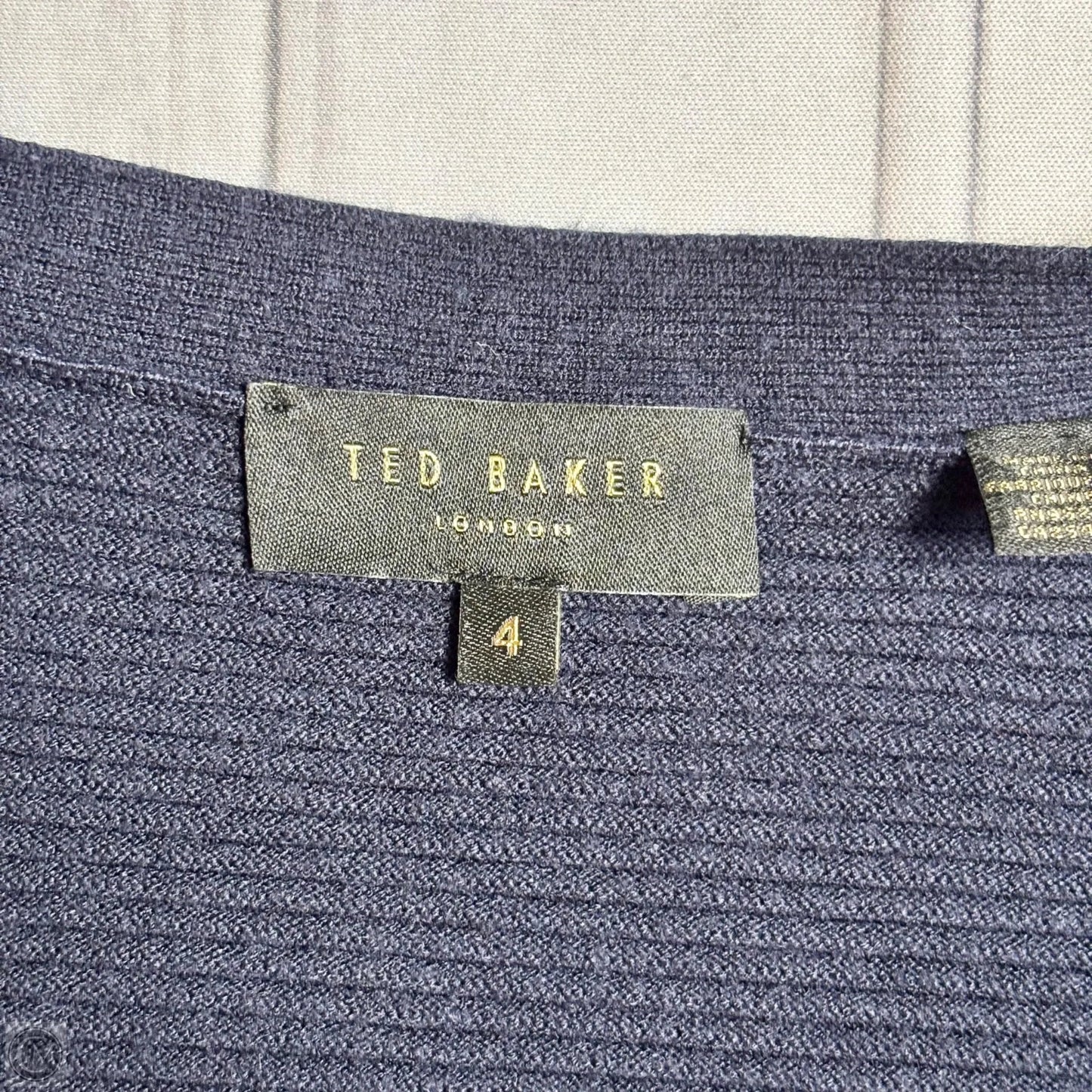 Cardigan By Ted Baker In Navy, Size: S