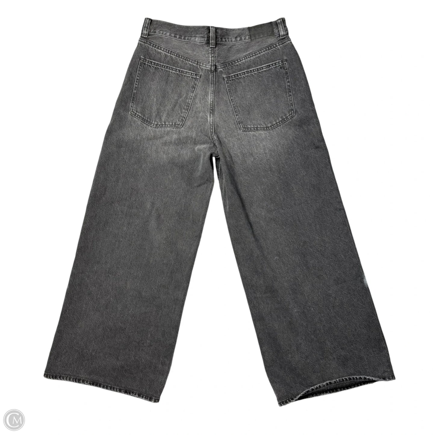 Jeans Wide Leg By Madewell In Grey Denim, Size: 8