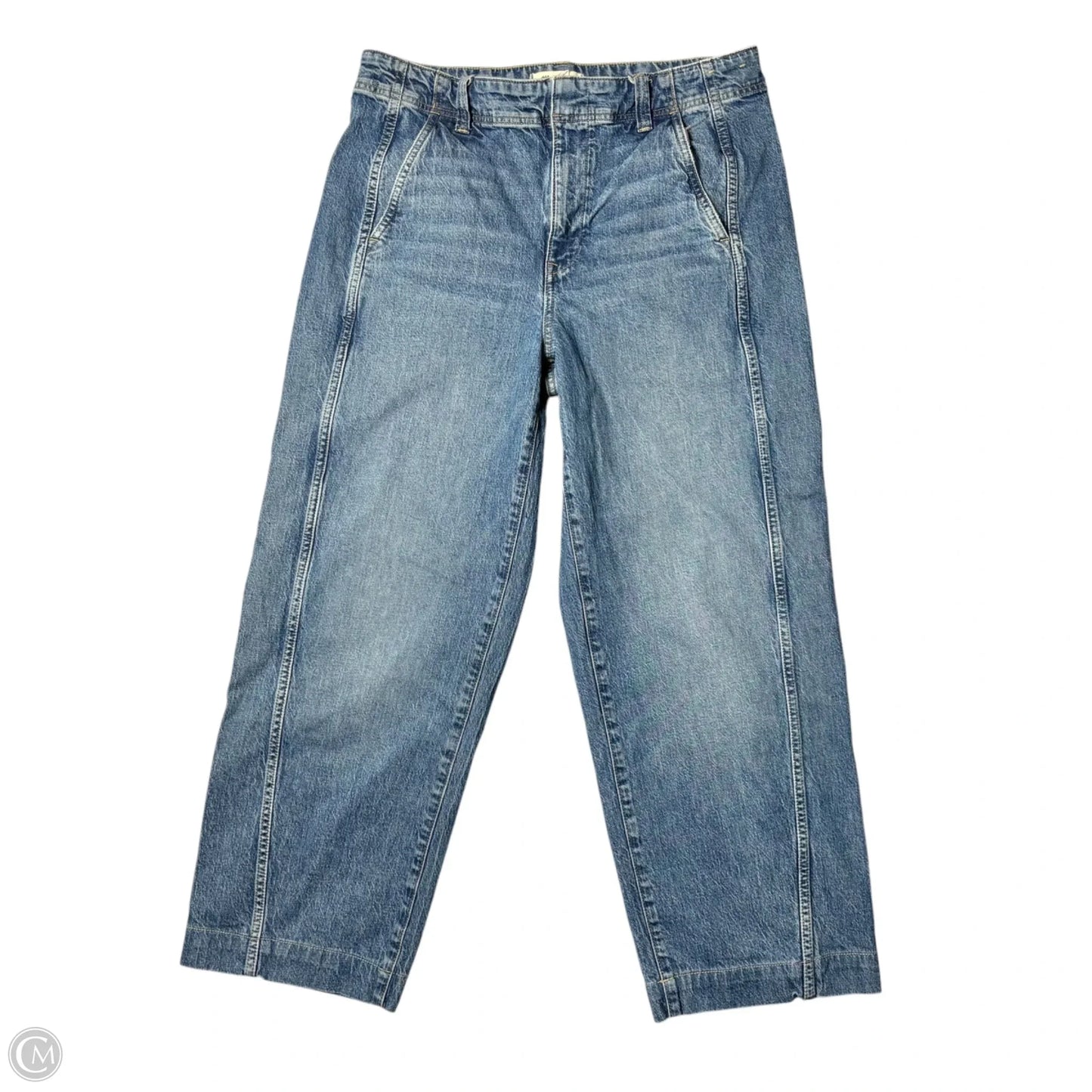 Jeans Wide Leg By Madewell In Blue Denim, Size: 12