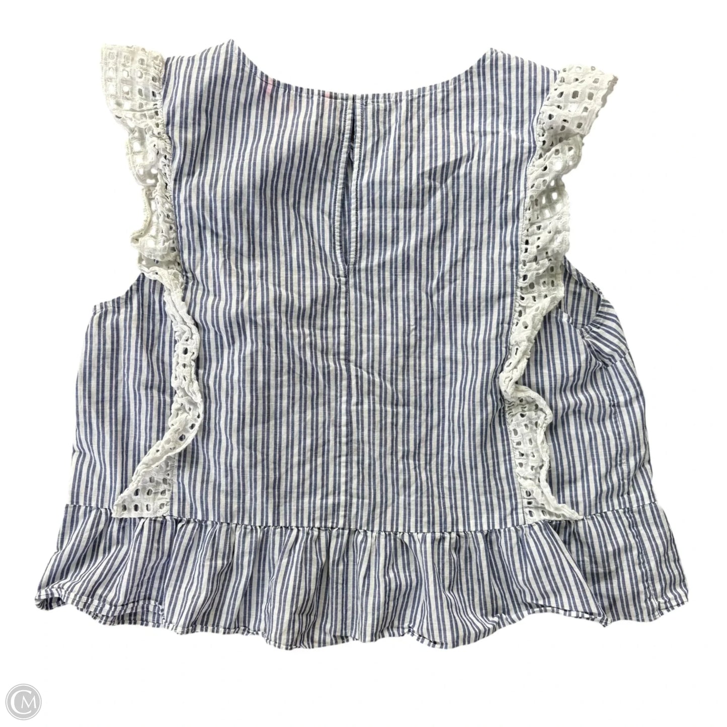Top Sleeveless Designer By Lilly Pulitzer In Striped Pattern, Size: L
