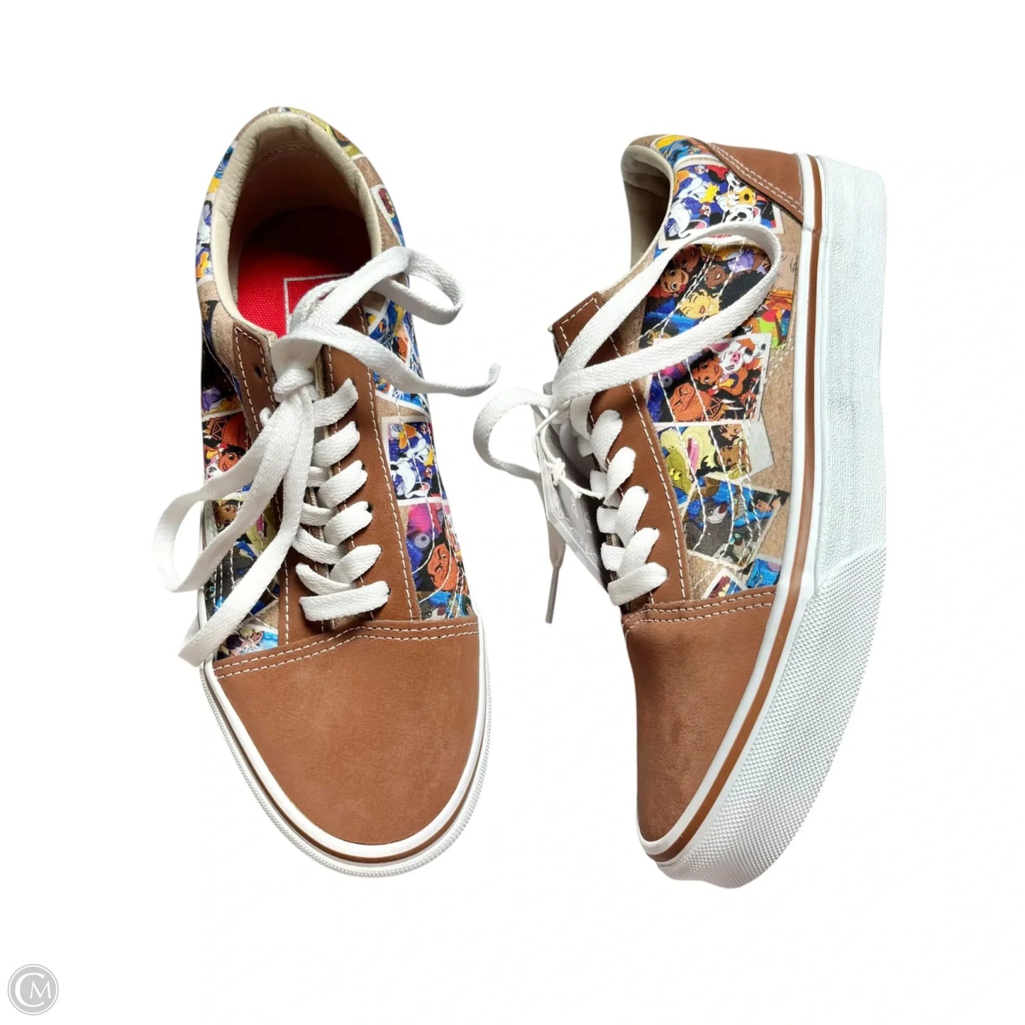 Shoes Sneakers By Vans In Brown, Size: 7