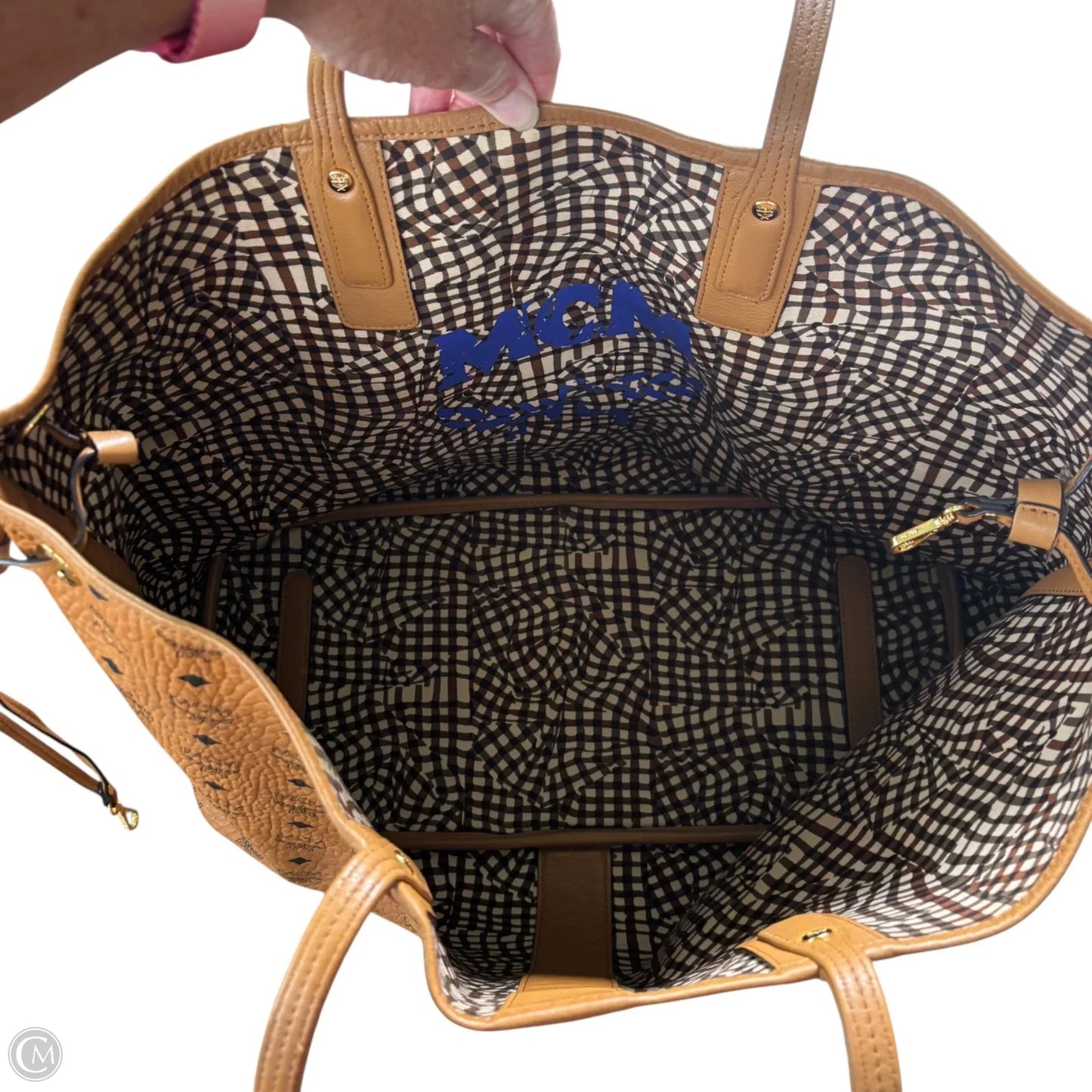 Tote Luxury Designer By Mcm, Size: Large