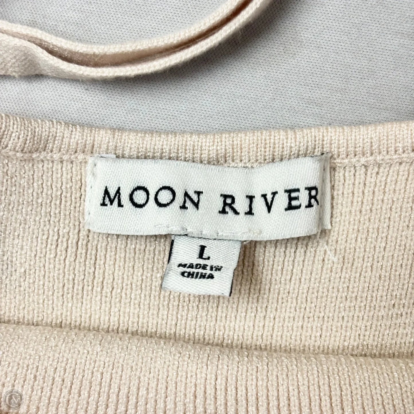 Dress Casual Maxi By Moon River In Cream, Size: L