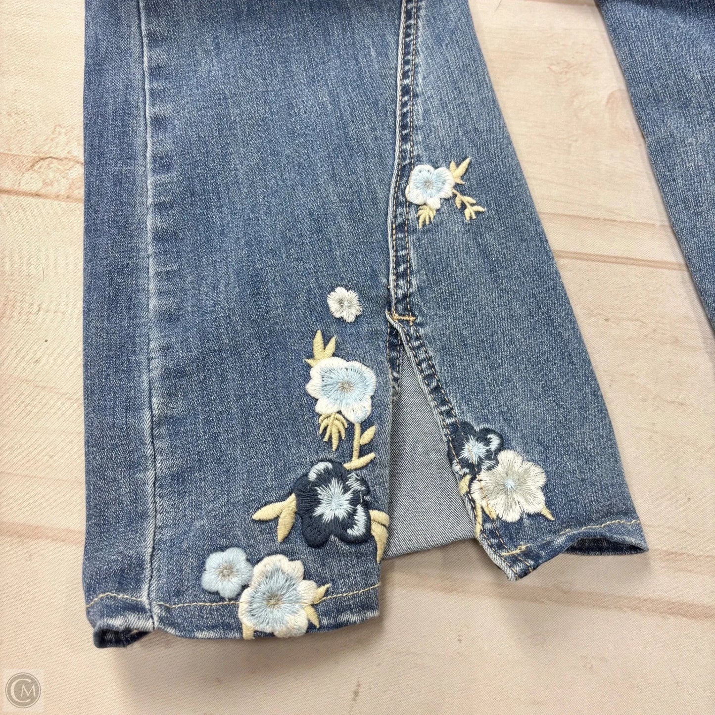 Jeans Boot Cut By Charlie B In Blue Denim, Size: 8