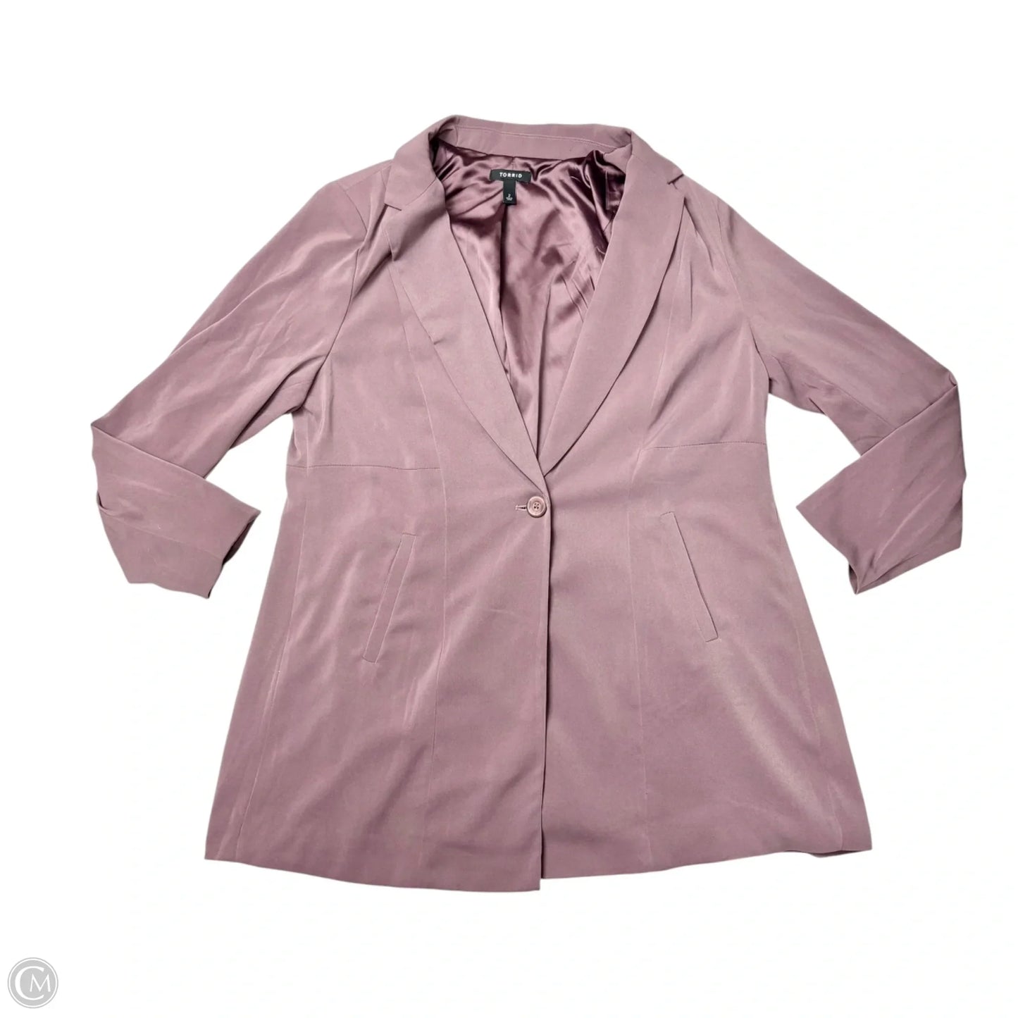 Blazer By Torrid In Purple, Size: 2x