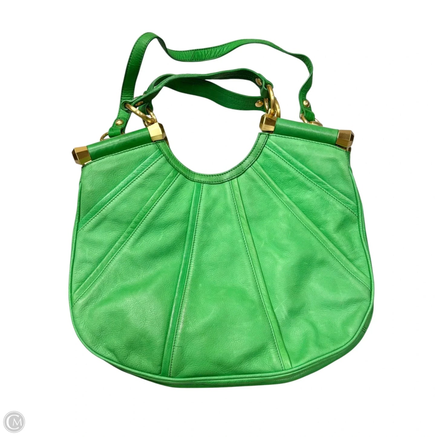 Handbag Leather By B. Makowsky, Size: Medium