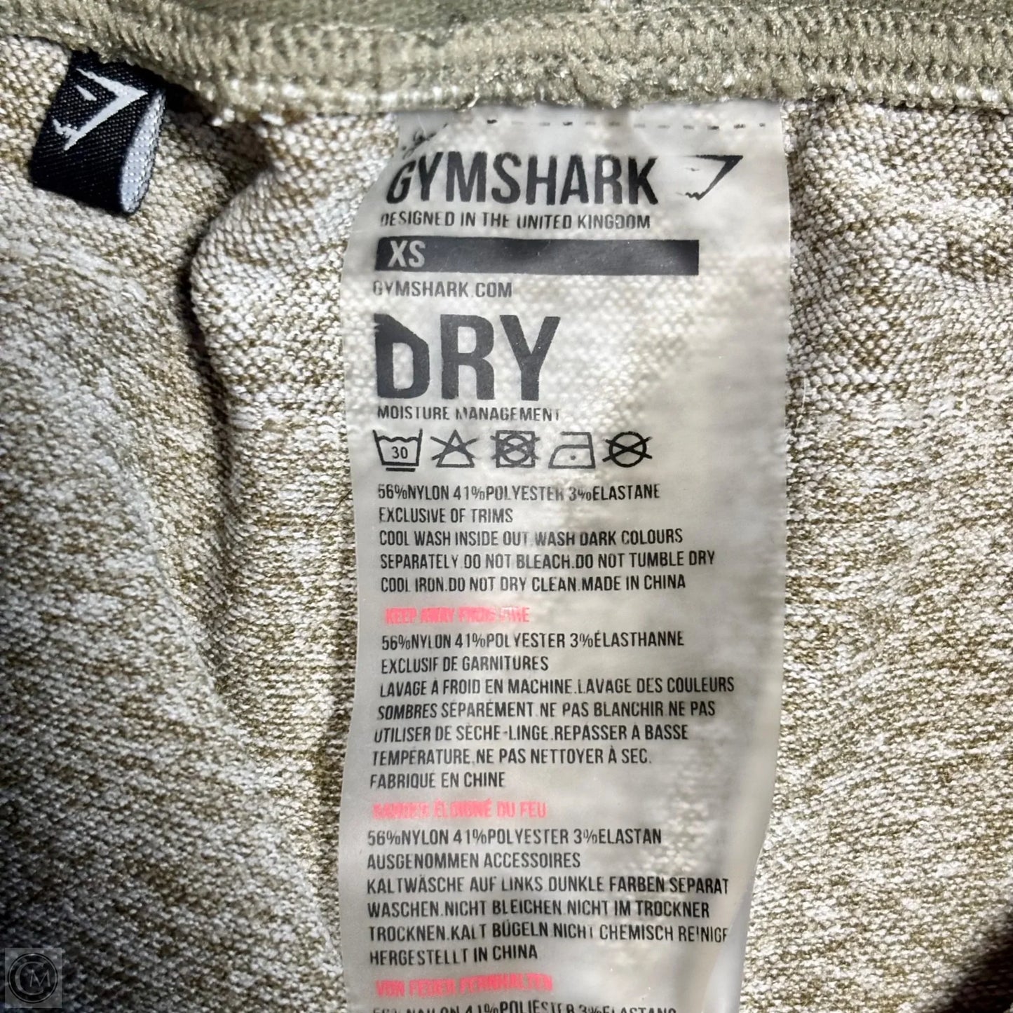 Athletic Leggings By Gym Shark In Green, Size: Xs