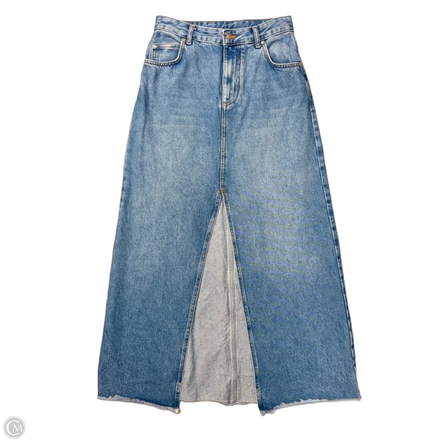 Skirt Maxi By Pilcro In Blue Denim, Size: 4