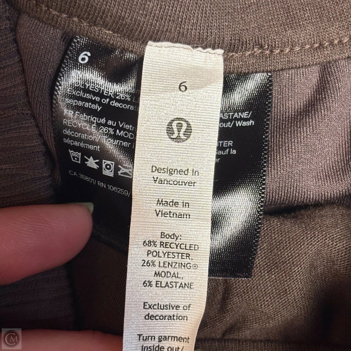Athletic Pants By Lululemon In Brown, Size: S