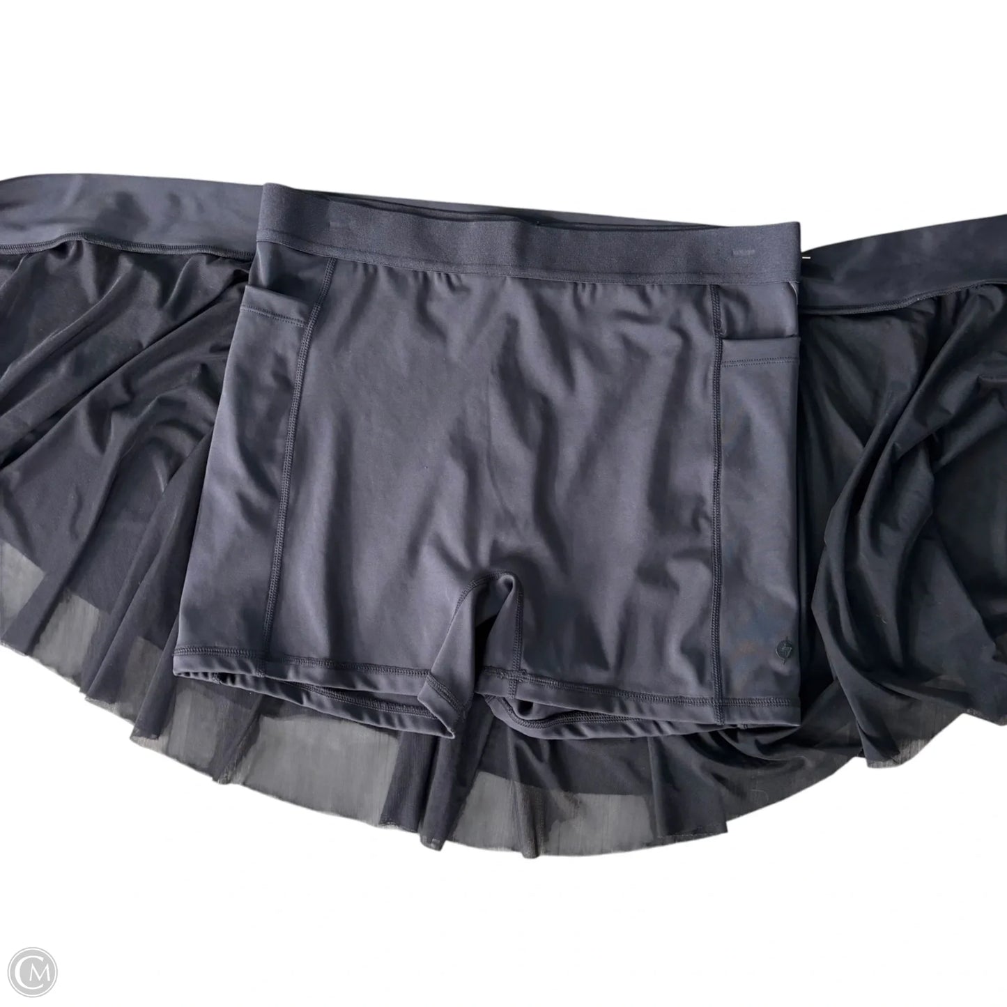 Athletic Skort By Popflex In Black, Size: L