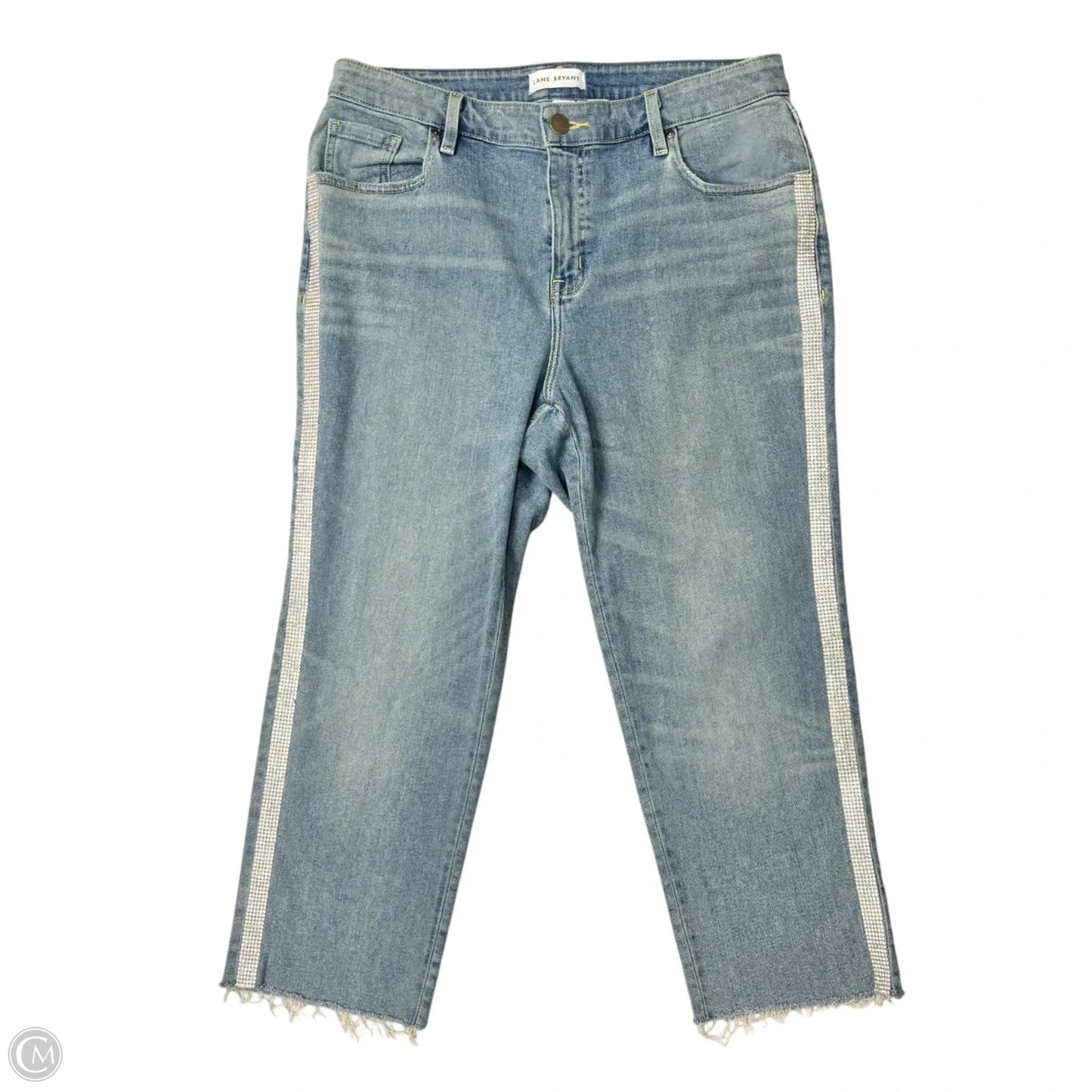 Jeans Straight By Lane Bryant In Blue Denim, Size: 16