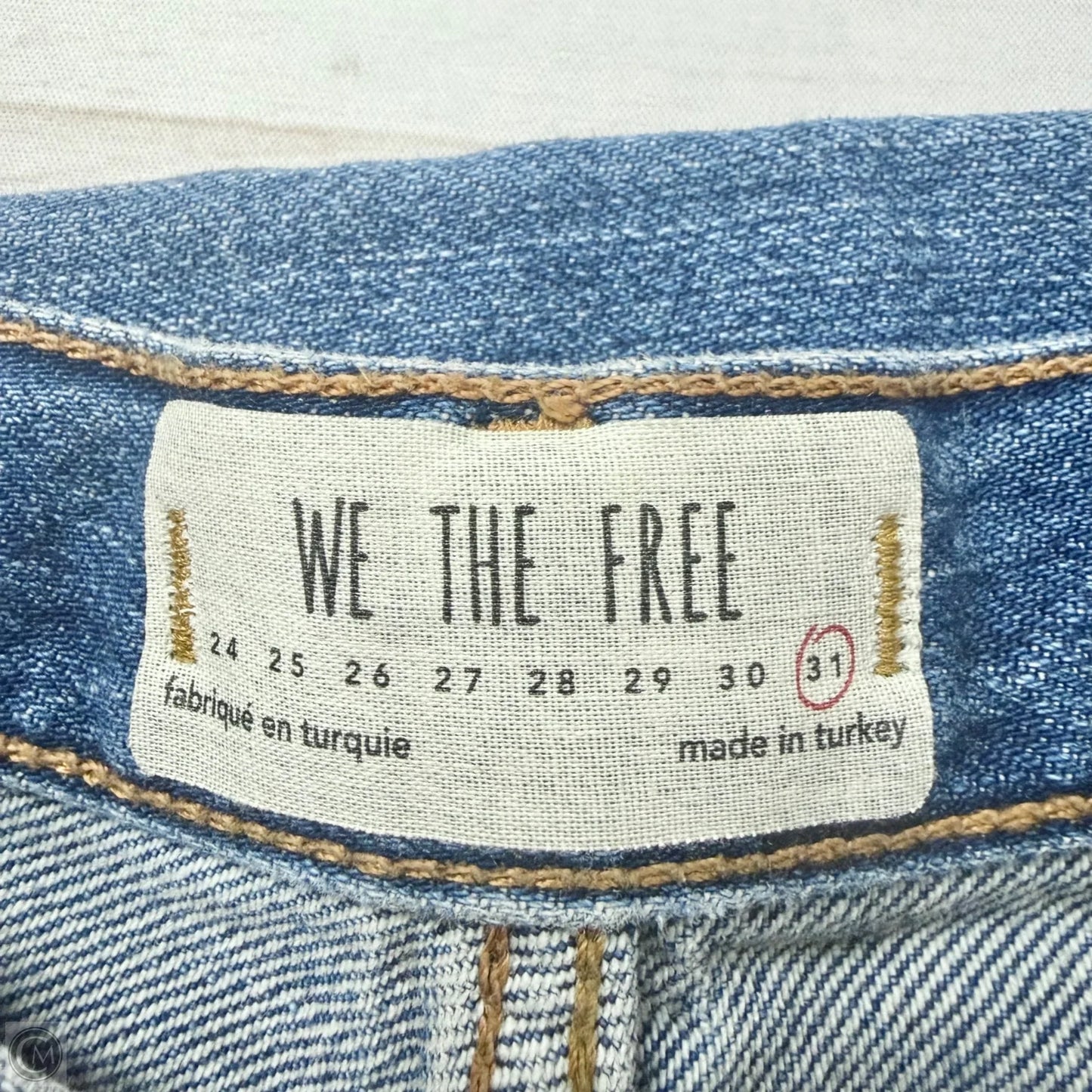 Jeans Boyfriend By We The Free In Blue Denim, Size: 12