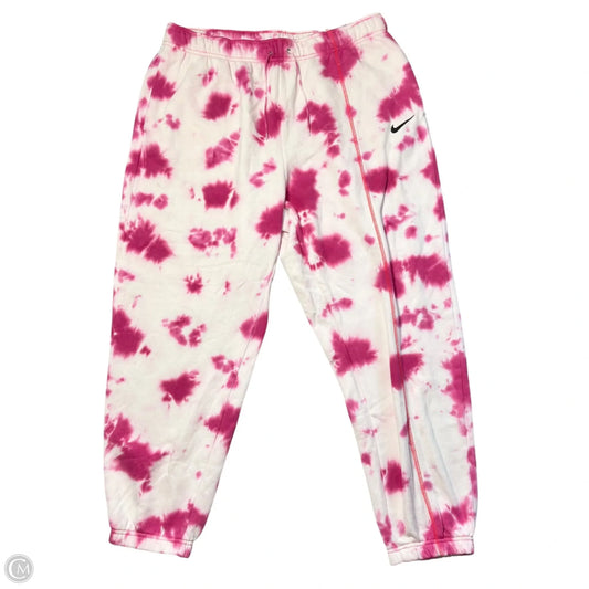 Athletic Pants By Nike Apparel In Tie Dye Print, Size: 1x