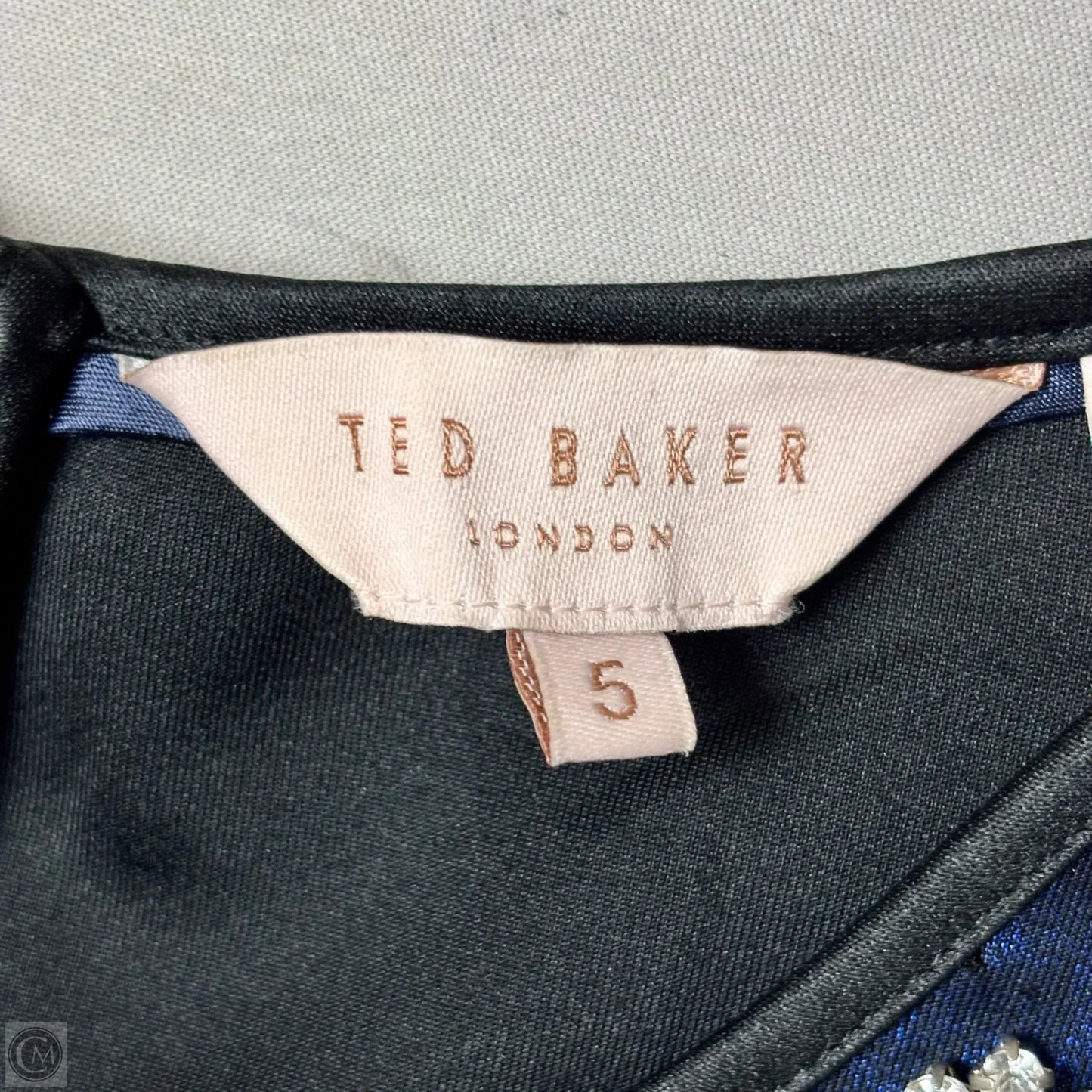Dress Party Midi By Ted Baker In Navy, Size: L