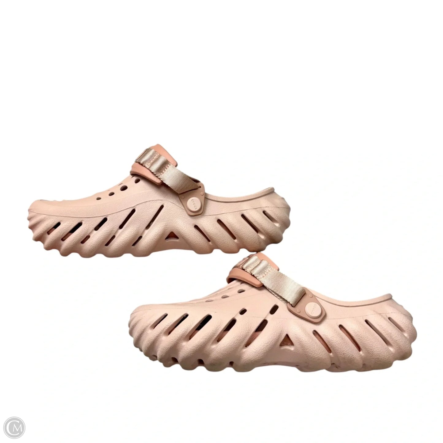 Shoes Flats By Crocs In Pink, Size: 8