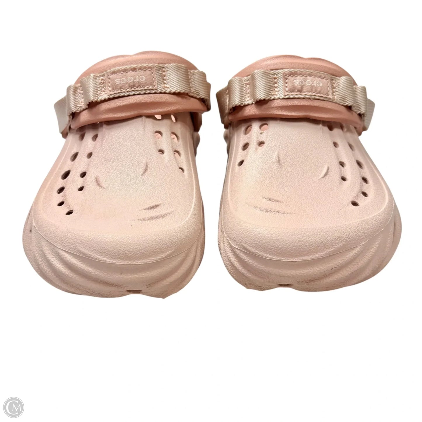 Shoes Flats By Crocs In Pink, Size: 8