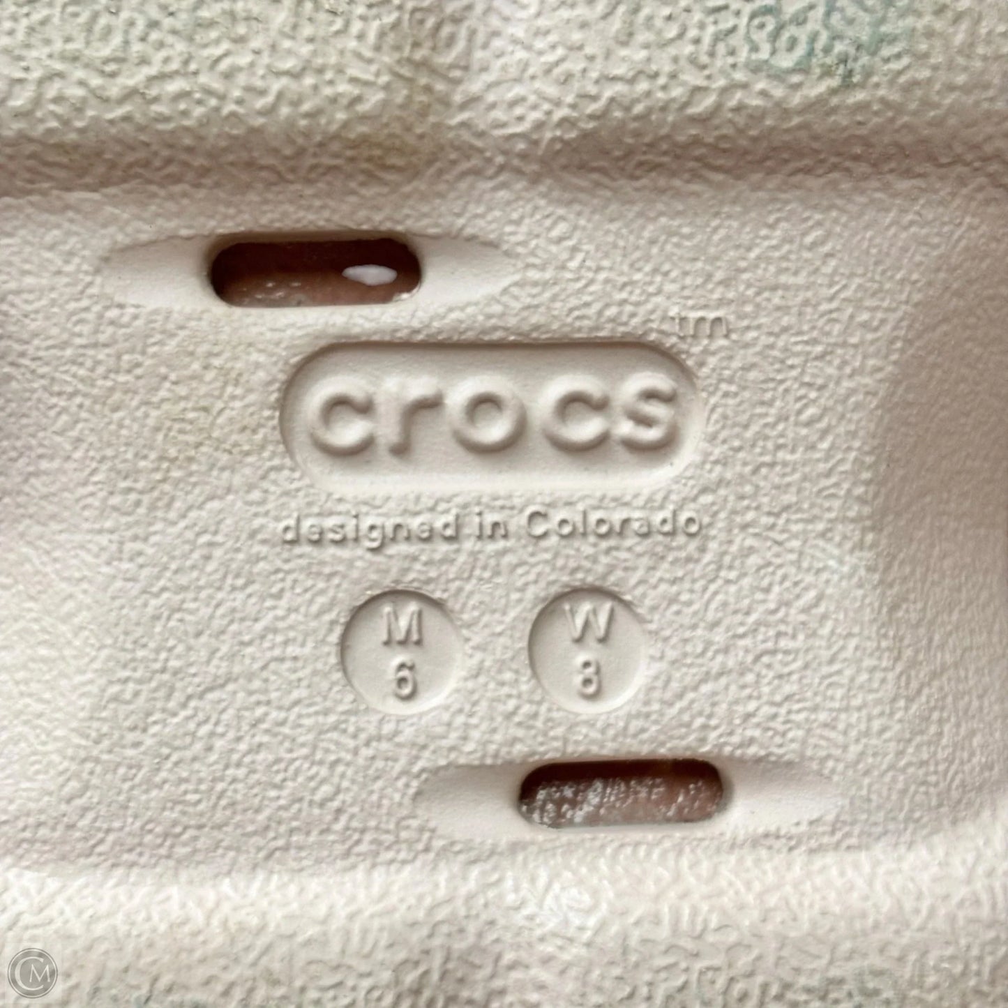 Shoes Flats By Crocs In Pink, Size: 8