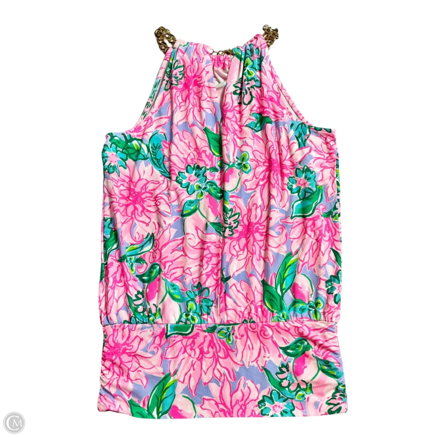 Top Sleeveless Designer By Lilly Pulitzer In Floral Print, Size: Xxs
