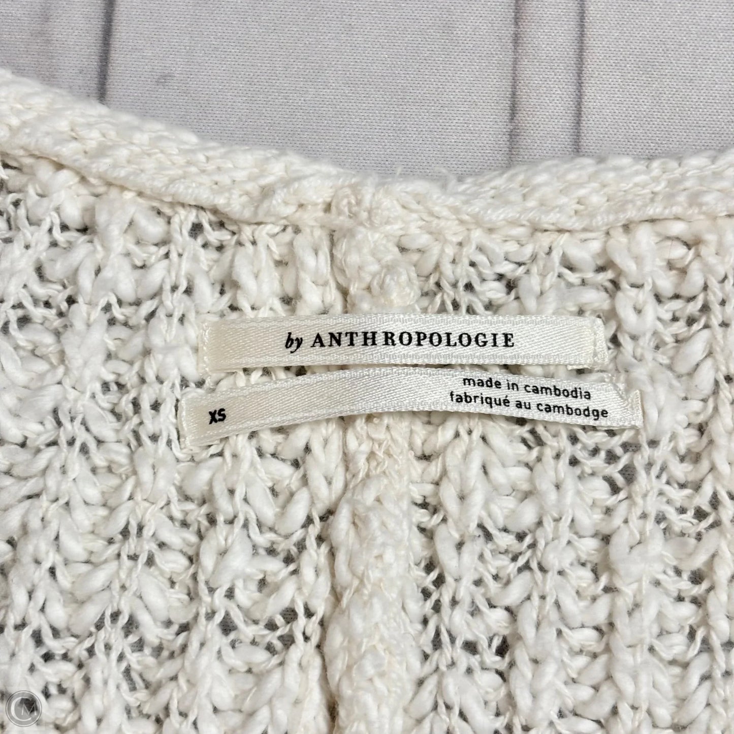 Sweater By Anthropologie In White, Size: Xs