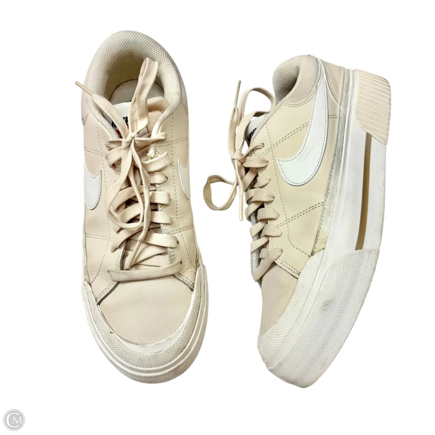 Shoes Sneakers Platform By Nike In Tan, Size: 8.5