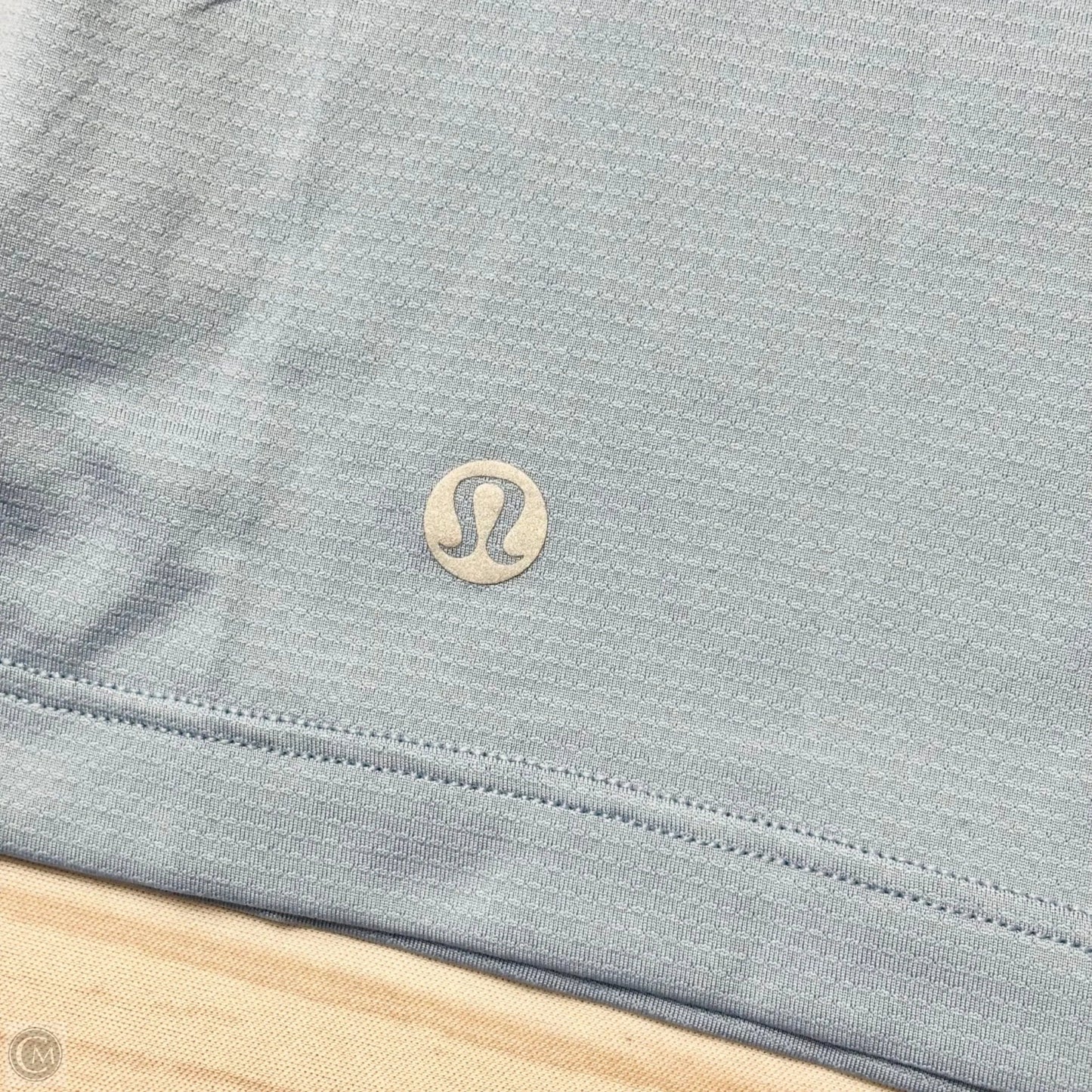 Athletic Top Short Sleeve By Lululemon In Blue, Size: S