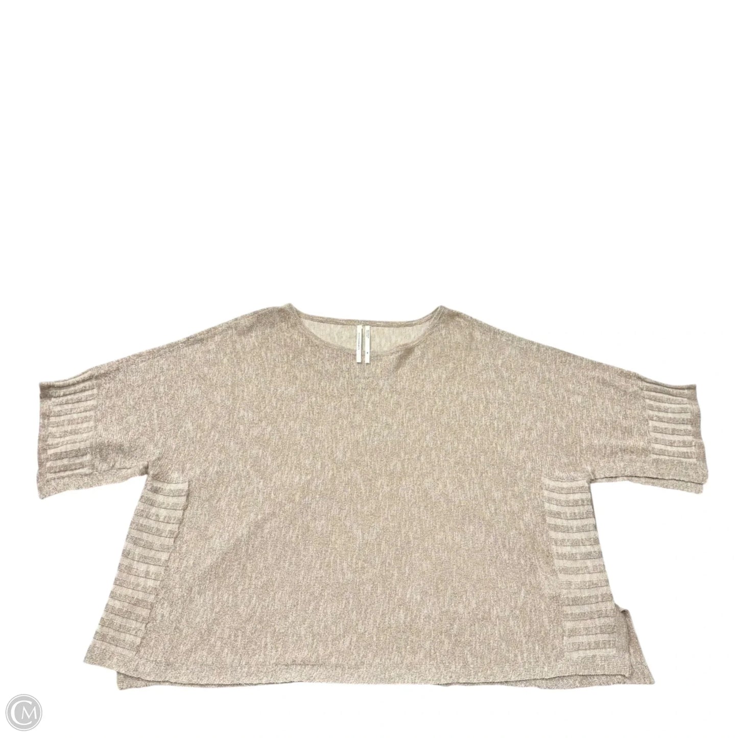 Sweater Short Sleeve By Anthropologie In Tan, Size: Xs