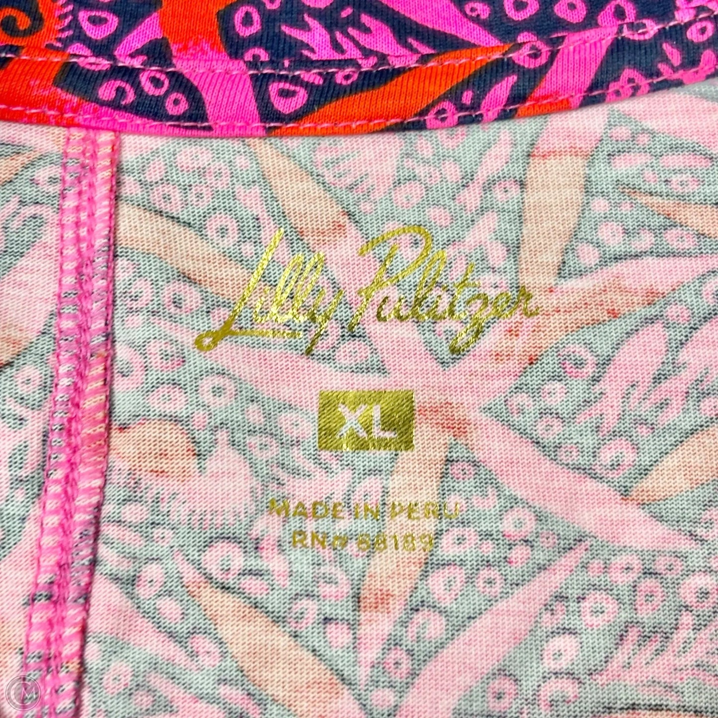 Dress Designer By Lilly Pulitzer In Pink & Red, Size: Xl